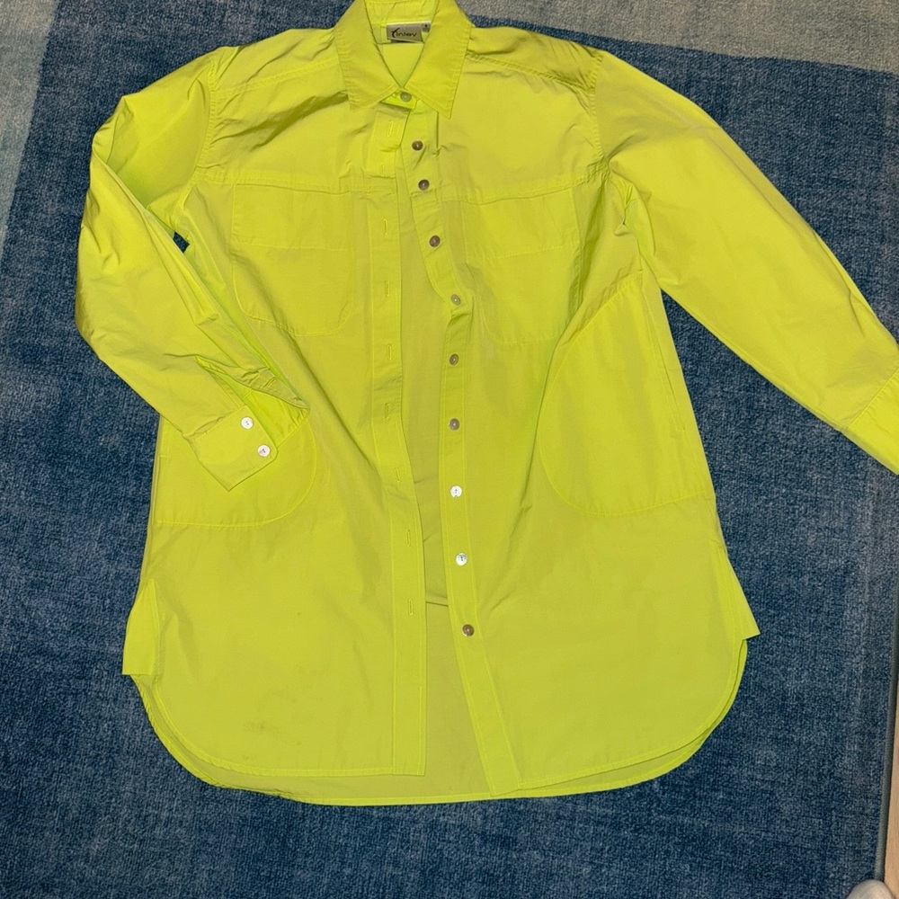 Finley Lime Button Down Shirt